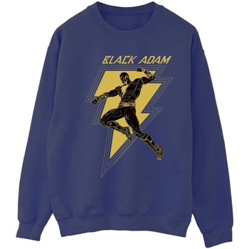 textil Mujer Sudaderas Dc Comics Black Adam Golden Bolt Chest Azul