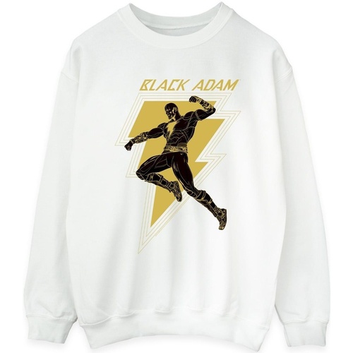 textil Mujer Sudaderas Dc Comics Black Adam Golden Bolt Chest Blanco