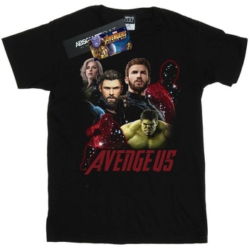 textil Niña Camisetas manga larga Marvel Avengers Infinity War The Fallen Negro