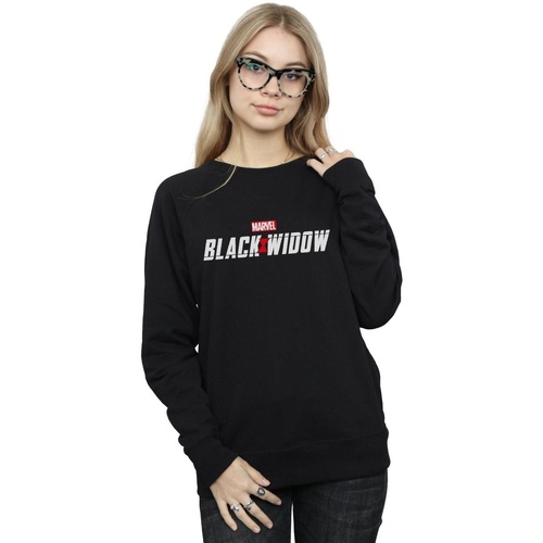 textil Mujer Sudaderas Marvel Black Widow Movie Logo Negro