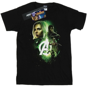 textil Niña Camisetas manga larga Marvel Avengers Infinity War Widow Panther Team Up Negro