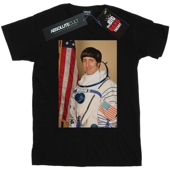 textil Niña Camisetas manga larga The Big Bang Theory Howard Wolowitz Rocket Man Negro