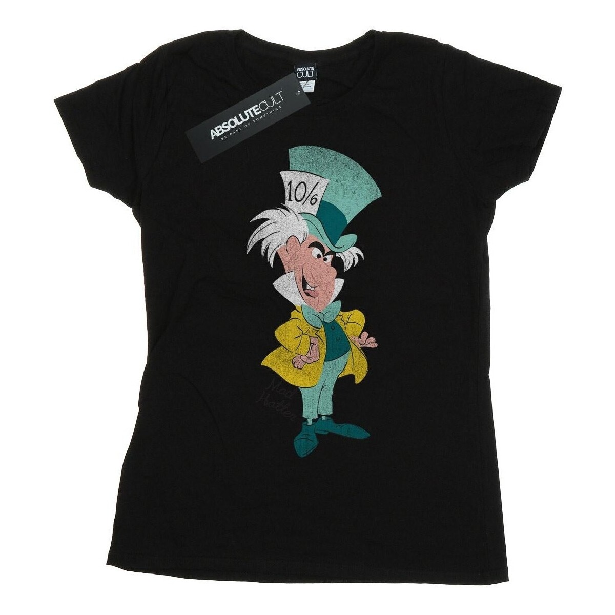 textil Mujer Camisetas manga larga Disney Alice In Wonderland Mad Hatter Classic Negro