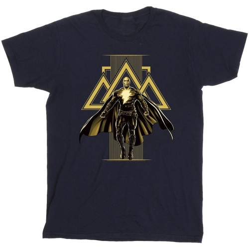 textil Niño Camisetas manga corta Dc Comics Black Adam Rising Golden Symbols Azul