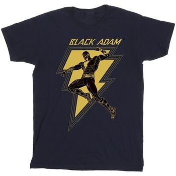 textil Niño Camisetas manga corta Dc Comics Black Adam Golden Bolt Chest Azul