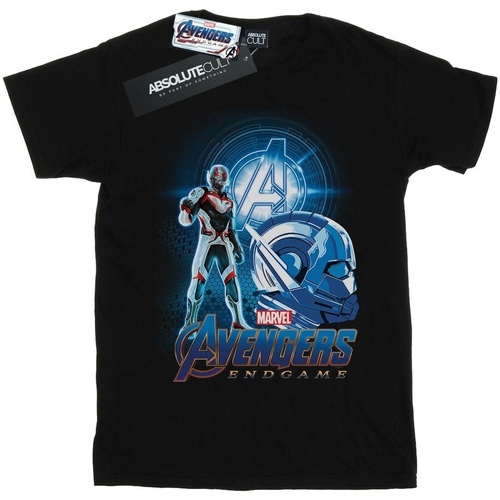 textil Hombre Camisetas manga larga Marvel Avengers Endgame Ant-Man Team Suit Negro