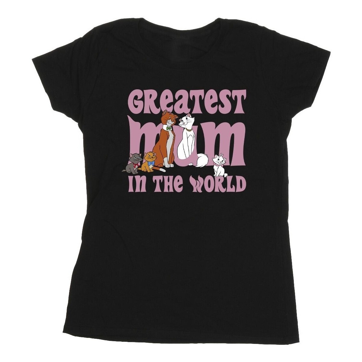 textil Mujer Camisetas manga larga Disney The Aristocats Greatest Mum Negro