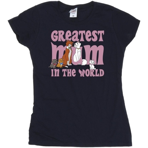 textil Mujer Camisetas manga larga Disney The Aristocats Greatest Mum Azul