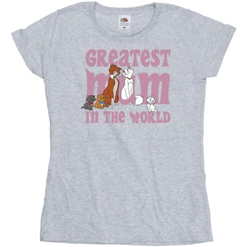 textil Mujer Camisetas manga larga Disney The Aristocats Greatest Mum Gris