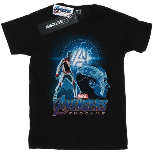textil Hombre Camisetas manga larga Marvel Avengers Endgame Nebula Team Suit Negro