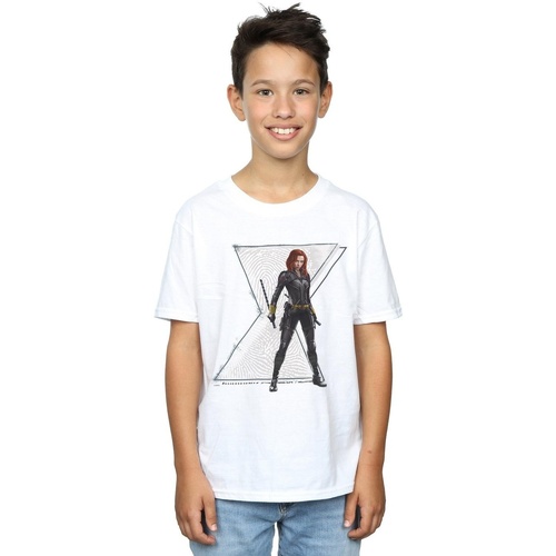 textil Niño Tops y Camisetas Marvel Black Widow Movie Natasha Logo Blanco