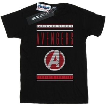 textil Hombre Camisetas manga larga Marvel Avengers Endgame Stronger Together Negro