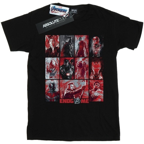 textil Hombre Camisetas manga larga Marvel Avengers Endgame Brushed Panels Negro