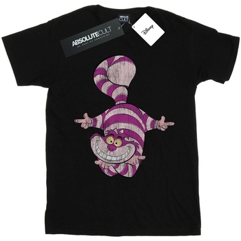 textil Mujer Camisetas manga larga Disney Alice In Wonderland Cheshire Cat Upside Down Negro