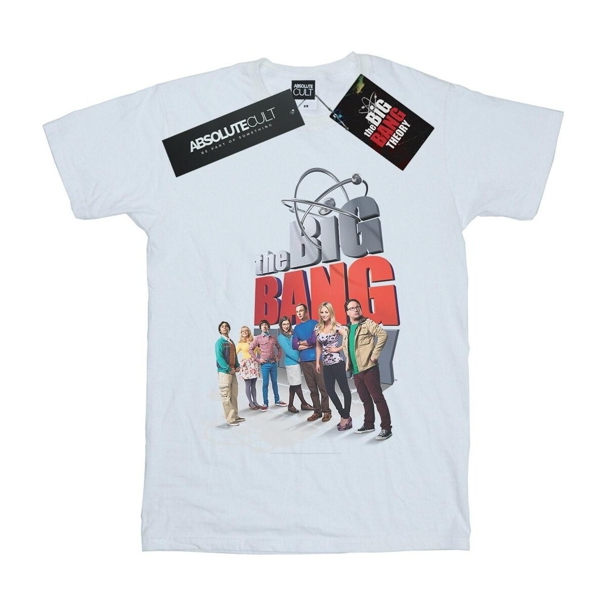 textil Niña Camisetas manga larga The Big Bang Theory Big Poster Blanco