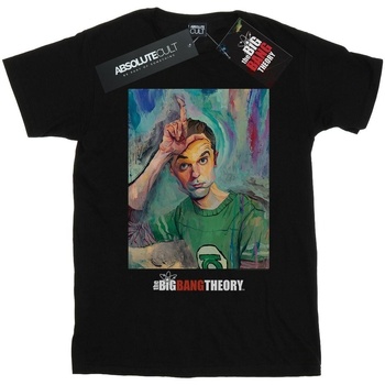 textil Niña Camisetas manga larga The Big Bang Theory Sheldon Loser Painting Negro