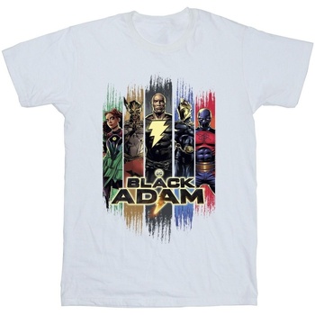 textil Niña Camisetas manga larga Dc Comics Black Adam JSA Complete Group Blanco
