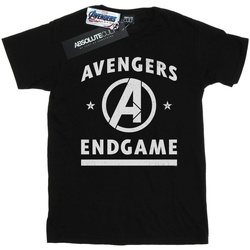 textil Hombre Camisetas manga larga Marvel Avengers Endgame Varsity Negro