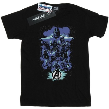 textil Hombre Camisetas manga larga Marvel Avengers Endgame Space Sketch Negro