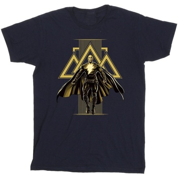 textil Niña Camisetas manga larga Dc Comics Black Adam Rising Golden Symbols Azul