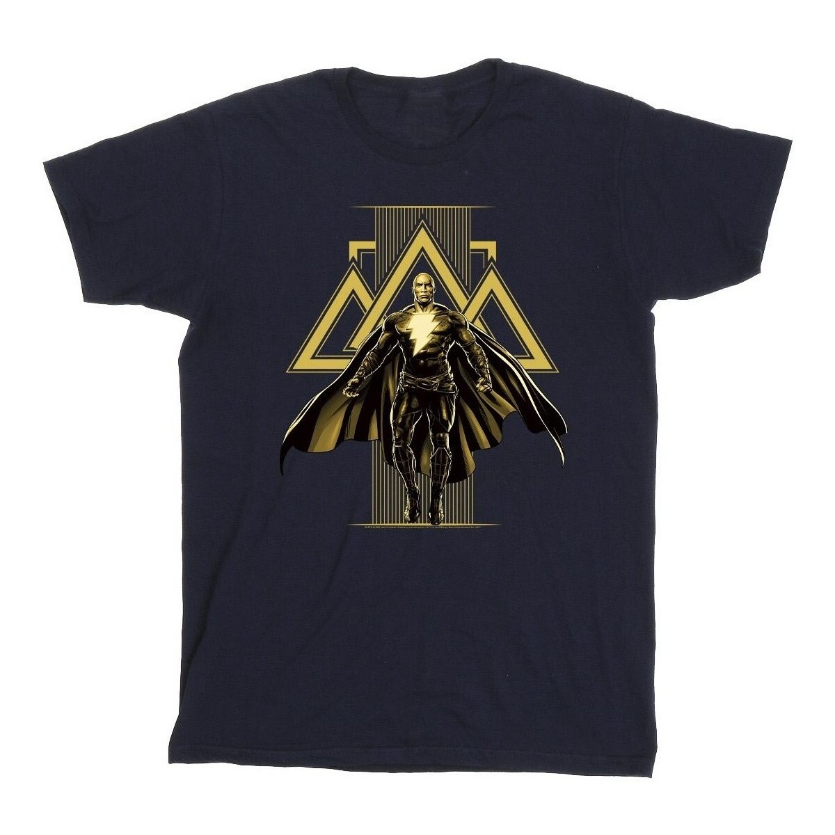 textil Niña Camisetas manga larga Dc Comics Black Adam Rising Golden Symbols Azul