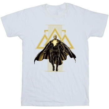 textil Niña Camisetas manga larga Dc Comics Black Adam Rising Golden Symbols Blanco