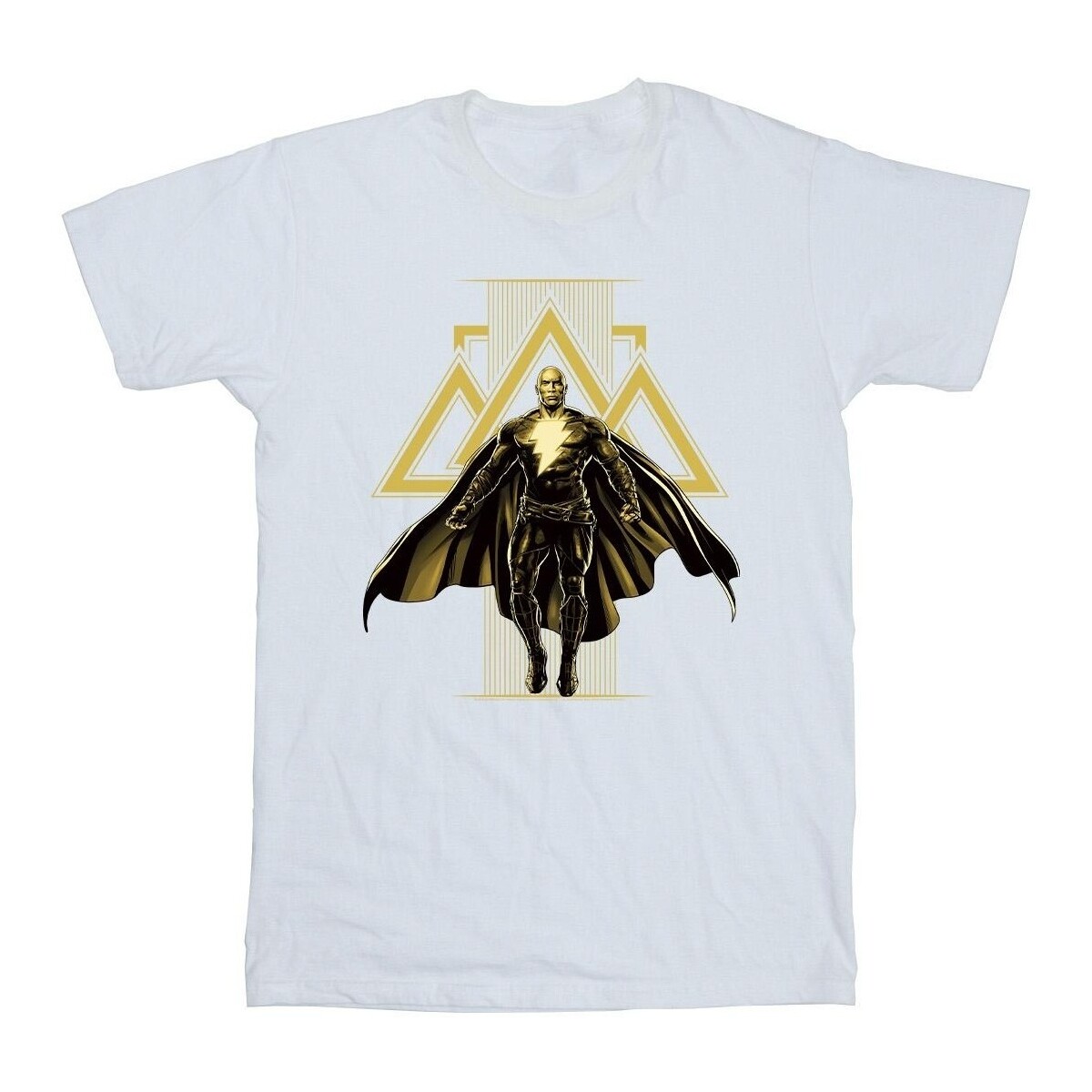 textil Niña Camisetas manga larga Dc Comics Black Adam Rising Golden Symbols Blanco