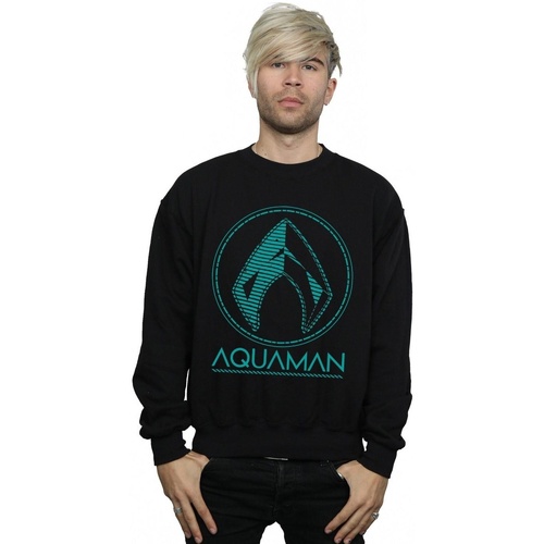 textil Hombre Sudaderas Dc Comics Aquaman Aqua Logo Negro