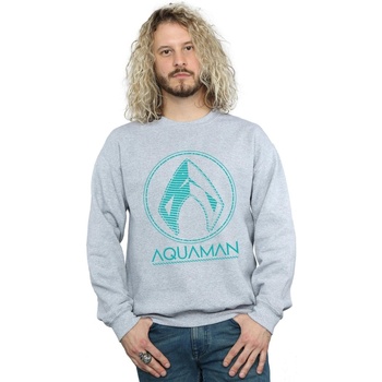 textil Hombre Sudaderas Dc Comics Aquaman Aqua Logo Gris