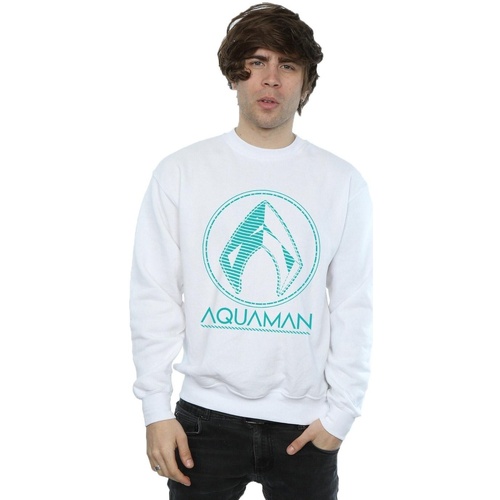 textil Hombre Sudaderas Dc Comics Aquaman Aqua Logo Blanco