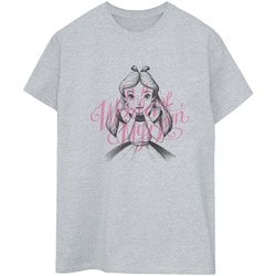 textil Mujer Camisetas manga larga Disney Alice In Wonderland In A World Of My Own Gris