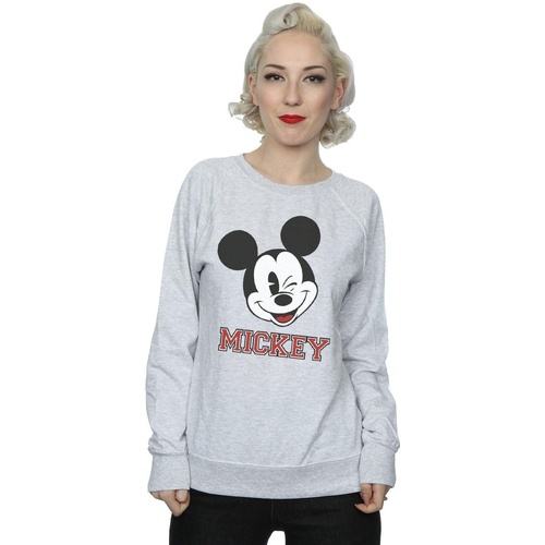 textil Mujer Sudaderas Disney Mickey Mouse Face Gris