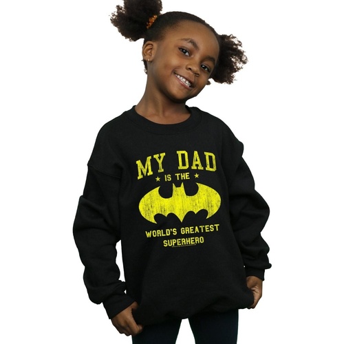 textil Niña Sudaderas Dc Comics Batman My Dad Is A Superhero Negro