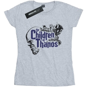 textil Mujer Camisetas manga larga Marvel Avengers Infinity War Children Of Thanos Gris