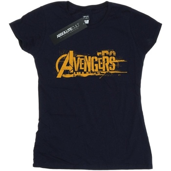 textil Mujer Camisetas manga larga Marvel Avengers Infinity War Orange Logo Azul