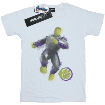 textil Hombre Camisetas manga larga Marvel Avengers Endgame Painted Hulk Blanco