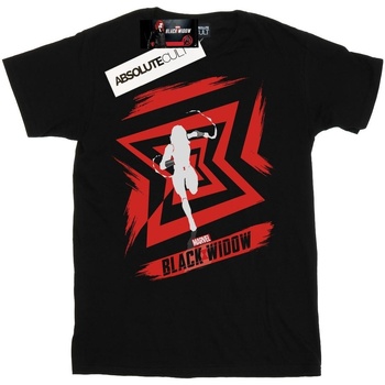 textil Niña Camisetas manga larga Marvel Black Widow Movie Icon Run Negro