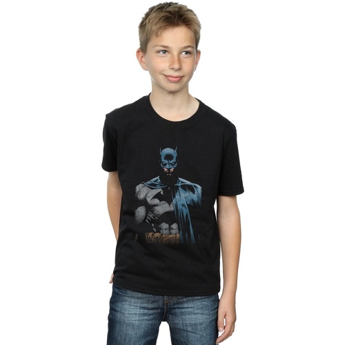 textil Niño Camisetas manga corta Dc Comics Batman Close Up Negro