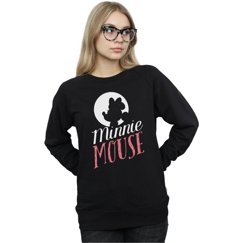 textil Mujer Sudaderas Disney Minnie Mouse Moon Silhouette Negro
