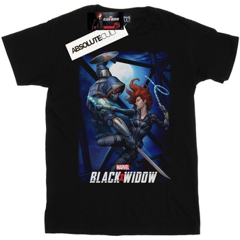 textil Niña Camisetas manga larga Marvel Black Widow Movie Bridge Battle Negro