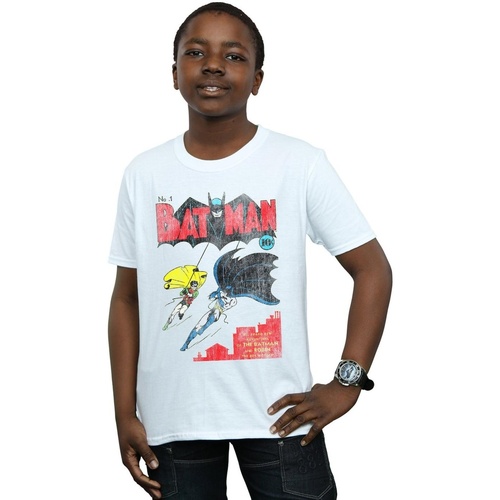 textil Niño Camisetas manga corta Dc Comics Batman Issue 1 Cover Blanco