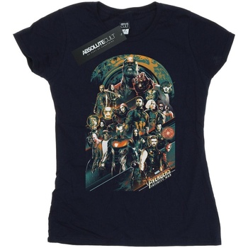textil Mujer Camisetas manga larga Marvel Avengers Infinity War Team Azul