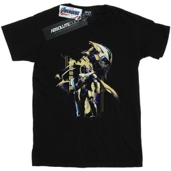 textil Hombre Camisetas manga larga Marvel Avengers Endgame Gold Thanos Negro