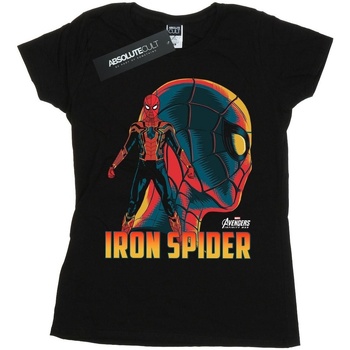 textil Mujer Camisetas manga larga Marvel Avengers Infinity War Iron Spider Character Negro