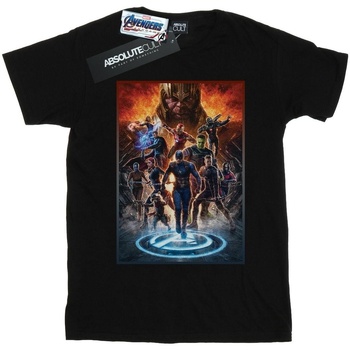 textil Hombre Camisetas manga larga Marvel Avengers Endgame Heroes At War Negro