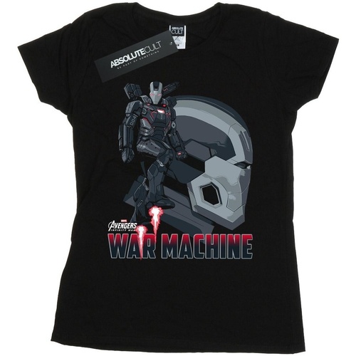 textil Mujer Camisetas manga larga Marvel Avengers Infinity War War Machine Character Negro
