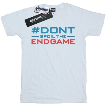 textil Hombre Camisetas manga larga Marvel Avengers Endgame Don't Spoil The Endgame Blanco
