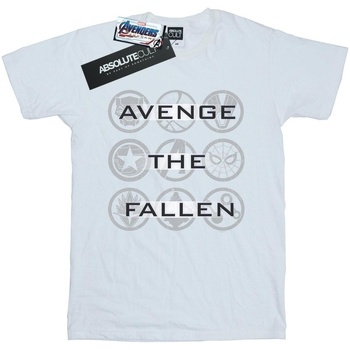 textil Hombre Camisetas manga larga Marvel Avengers Endgame Avenge The Fallen Icons Blanco
