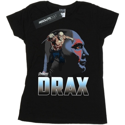 textil Mujer Camisetas manga larga Marvel Avengers Infinity War Drax Character Negro