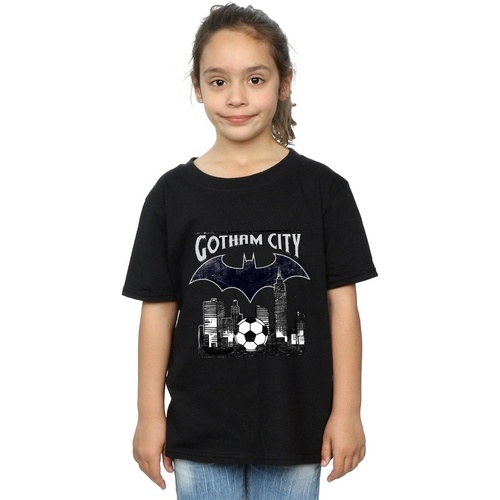 textil Niña Camisetas manga larga Dc Comics Batman Football Gotham City Negro